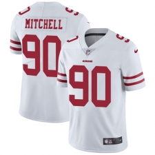 Men's Nike San Francisco 49ers #90 Earl Mitchell White Vapor Untouchable Limited Player NFL Jersey