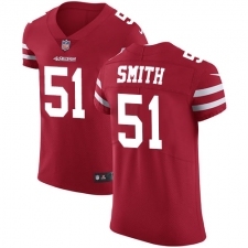 Men's Nike San Francisco 49ers #51 Malcolm Smith Red Team Color Vapor Untouchable Elite Player NFL Jersey