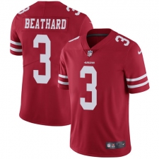 Youth Nike San Francisco 49ers #3 C. J. Beathard Red Team Color Vapor Untouchable Limited Player NFL Jersey