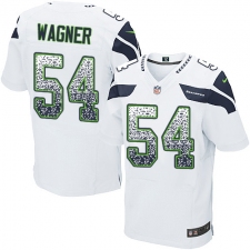 Men's Nike Seattle Seahawks #54 Bobby Wagner Elite White Road Drift Fashion NFL Jersey