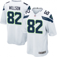 Men's Nike Seattle Seahawks #82 Luke Willson Game White NFL Jersey