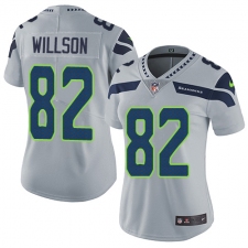 Women's Nike Seattle Seahawks #82 Luke Willson Elite Grey Alternate NFL Jersey