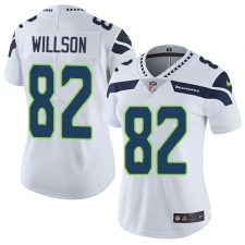 Women's Nike Seattle Seahawks #82 Luke Willson Elite White NFL Jersey
