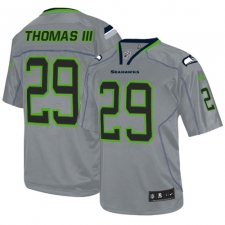Youth Nike Seattle Seahawks #29 Earl Thomas III Elite Lights Out Grey NFL Jersey