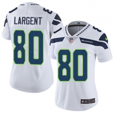 Women's Nike Seattle Seahawks #80 Steve Largent Elite White NFL Jersey