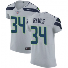 Men's Nike Seattle Seahawks #34 Thomas Rawls Grey Alternate Vapor Untouchable Elite Player NFL Jersey