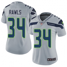 Women's Nike Seattle Seahawks #34 Thomas Rawls Elite Grey Alternate NFL Jersey
