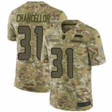 Men's Nike Seattle Seahawks #31 Kam Chancellor Limited Camo 2018 Salute to Service NFL Jersey