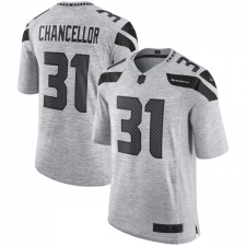 Men's Nike Seattle Seahawks #31 Kam Chancellor Limited Gray Gridiron II NFL Jersey