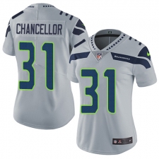 Women's Nike Seattle Seahawks #31 Kam Chancellor Elite Grey Alternate NFL Jersey