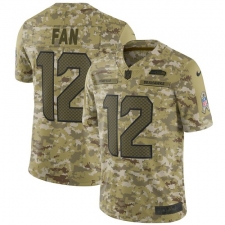 Youth Nike Seattle Seahawks 12th Fan Limited Camo 2018 Salute to Service NFL Jersey