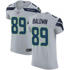Men's Nike Seattle Seahawks #89 Doug Baldwin Grey Alternate Vapor Untouchable Elite Player NFL Jersey