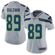 Women's Nike Seattle Seahawks #89 Doug Baldwin Elite Grey Alternate NFL Jersey