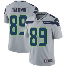 Youth Nike Seattle Seahawks #89 Doug Baldwin Grey Alternate Vapor Untouchable Limited Player NFL Jersey