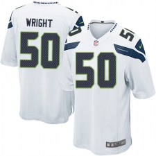 Men's Nike Seattle Seahawks #50 K.J. Wright Game White NFL Jersey