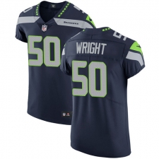 Men's Nike Seattle Seahawks #50 K.J. Wright Steel Blue Team Color Vapor Untouchable Elite Player NFL Jersey