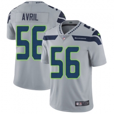 Men's Nike Seattle Seahawks #56 Cliff Avril Grey Alternate Vapor Untouchable Limited Player NFL Jersey