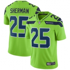 Youth Nike Seattle Seahawks #25 Richard Sherman Limited Green Rush Vapor Untouchable NFL Jersey