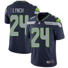 Youth Nike Seattle Seahawks #24 Marshawn Lynch Steel Blue Team Color Vapor Untouchable Limited Player NFL Jersey