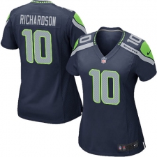 Women's Nike Seattle Seahawks #10 Paul Richardson Game Steel Blue Team Color NFL Jersey