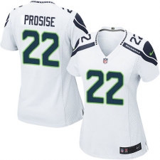 Women's Nike Seattle Seahawks #22 C. J. Prosise Game White NFL Jersey