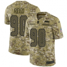 Youth Nike Seattle Seahawks #90 Jarran Reed Limited Camo 2018 Salute to Service NFL Jersey