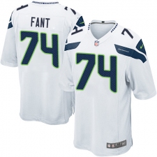 Men's Nike Seattle Seahawks #74 George Fant Game White NFL Jersey