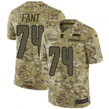 Youth Nike Seattle Seahawks #74 George Fant Limited Camo 2018 Salute to Service NFL Jersey