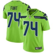 Youth Nike Seattle Seahawks #74 George Fant Limited Green Rush Vapor Untouchable NFL Jersey