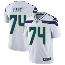 Youth Nike Seattle Seahawks #74 George Fant White Vapor Untouchable Limited Player NFL Jersey