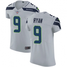 Men's Nike Seattle Seahawks #9 Jon Ryan Grey Alternate Vapor Untouchable Elite Player NFL Jersey