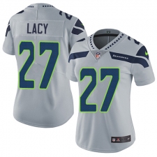 Women's Nike Seattle Seahawks #27 Eddie Lacy Elite Grey Alternate NFL Jersey