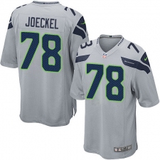 Men's Nike Seattle Seahawks #78 Luke Joeckel Game Grey Alternate NFL Jersey