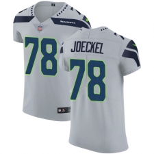 Men's Nike Seattle Seahawks #78 Luke Joeckel Grey Alternate Vapor Untouchable Elite Player NFL Jersey