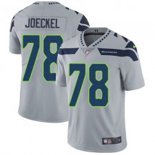 Men's Nike Seattle Seahawks #78 Luke Joeckel Grey Alternate Vapor Untouchable Limited Player NFL Jersey