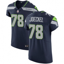 Men's Nike Seattle Seahawks #78 Luke Joeckel Steel Blue Team Color Vapor Untouchable Elite Player NFL Jersey