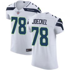 Men's Nike Seattle Seahawks #78 Luke Joeckel White Vapor Untouchable Elite Player NFL Jersey