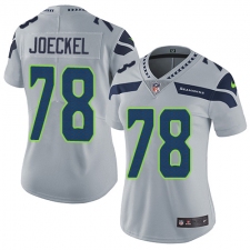 Women's Nike Seattle Seahawks #78 Luke Joeckel Elite Grey Alternate NFL Jersey