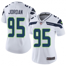Women's Nike Seattle Seahawks #95 Dion Jordan Elite White NFL Jersey