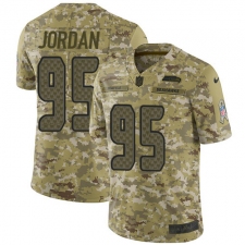 Youth Nike Seattle Seahawks #95 Dion Jordan Limited Camo 2018 Salute to Service NFL Jersey