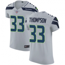 Men's Nike Seattle Seahawks #33 Tedric Thompson Grey Alternate Vapor Untouchable Elite Player NFL Jersey