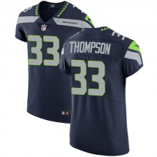 Men's Nike Seattle Seahawks #33 Tedric Thompson Steel Blue Team Color Vapor Untouchable Elite Player NFL Jersey