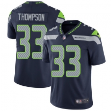 Men's Nike Seattle Seahawks #33 Tedric Thompson Steel Blue Team Color Vapor Untouchable Limited Player NFL Jersey