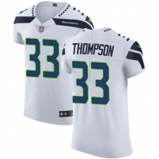 Men's Nike Seattle Seahawks #33 Tedric Thompson White Vapor Untouchable Elite Player NFL Jersey