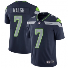 Men's Nike Seattle Seahawks #7 Blair Walsh Steel Blue Team Color Vapor Untouchable Limited Player NFL Jersey