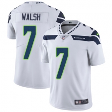 Men's Nike Seattle Seahawks #7 Blair Walsh White Vapor Untouchable Limited Player NFL Jersey