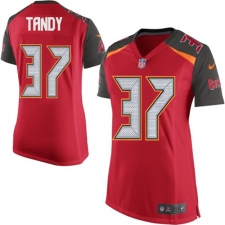 Women's Nike Tampa Bay Buccaneers #37 Keith Tandy Game Red Team Color NFL Jersey