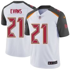 Men's Nike Tampa Bay Buccaneers #21 Justin Evans White Vapor Untouchable Limited Player NFL Jersey