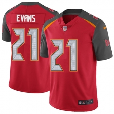 Youth Nike Tampa Bay Buccaneers #21 Justin Evans Elite Red Team Color NFL Jersey