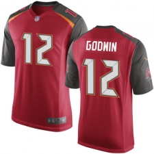 Men's Nike Tampa Bay Buccaneers #12 Chris Godwin Game Red Team Color NFL Jersey